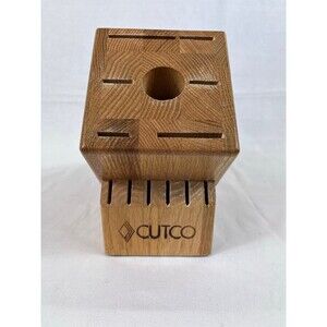 Vintage 90s CUTCO Wooden Knife Block – Good Condition